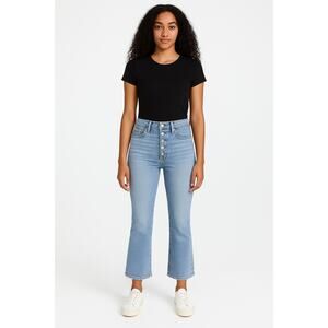 Madewell 29 Cali Demi Bootcut Light Wash Button Fly